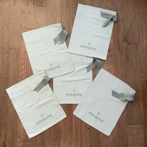 Piperlime Sage Dust Bags with Gray Accents, Set of 5